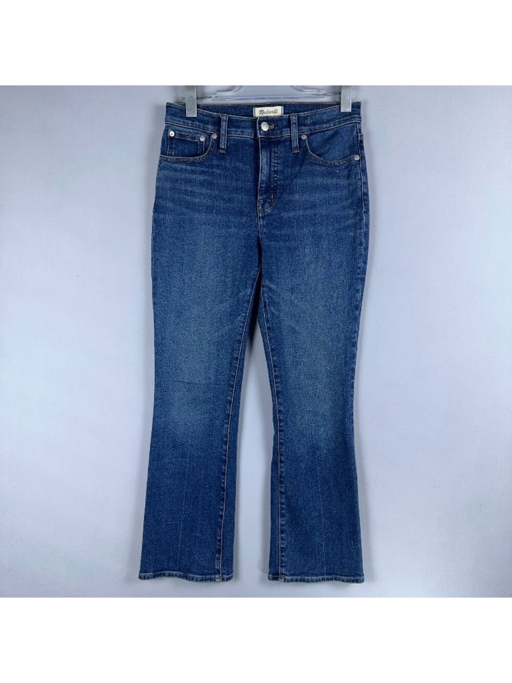 Madewell Kick Out Bootcut Jeans Mid Rise Women Size 27 Blue Medium Wash
